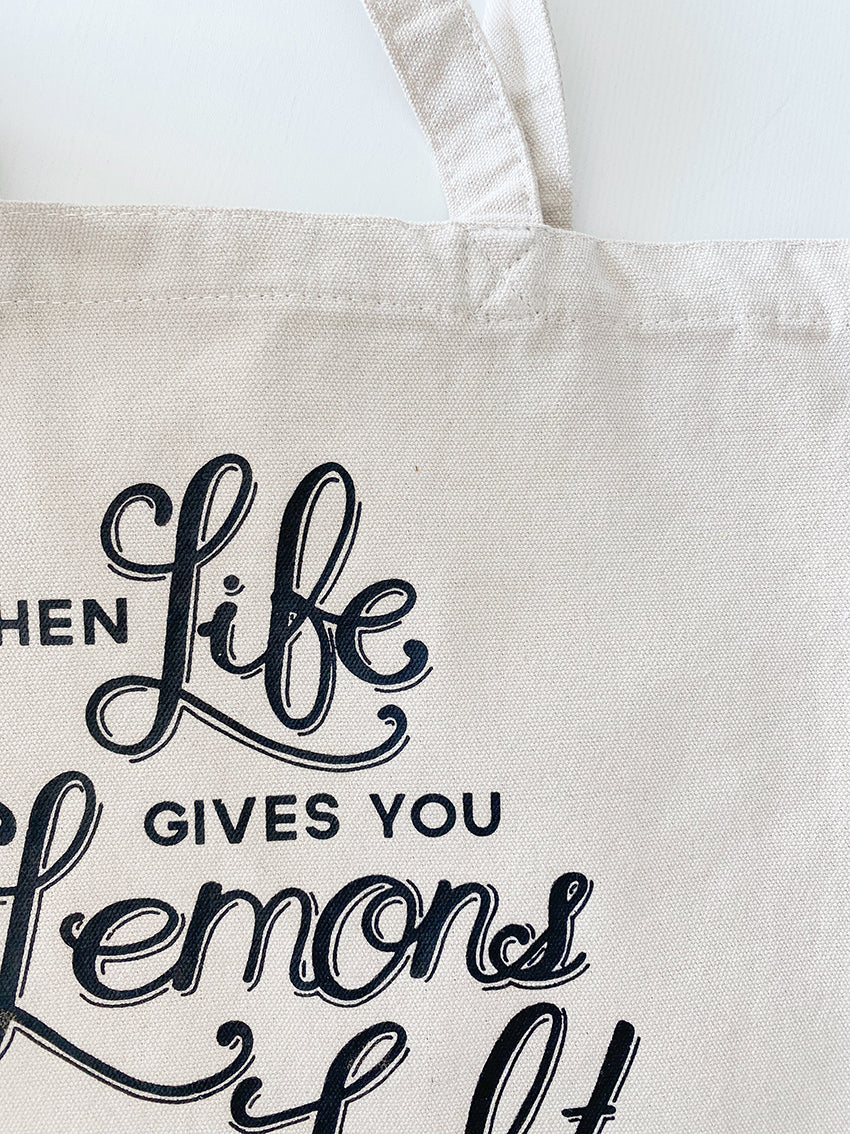 When Life Gives You Lemons Canvas Tote Bag