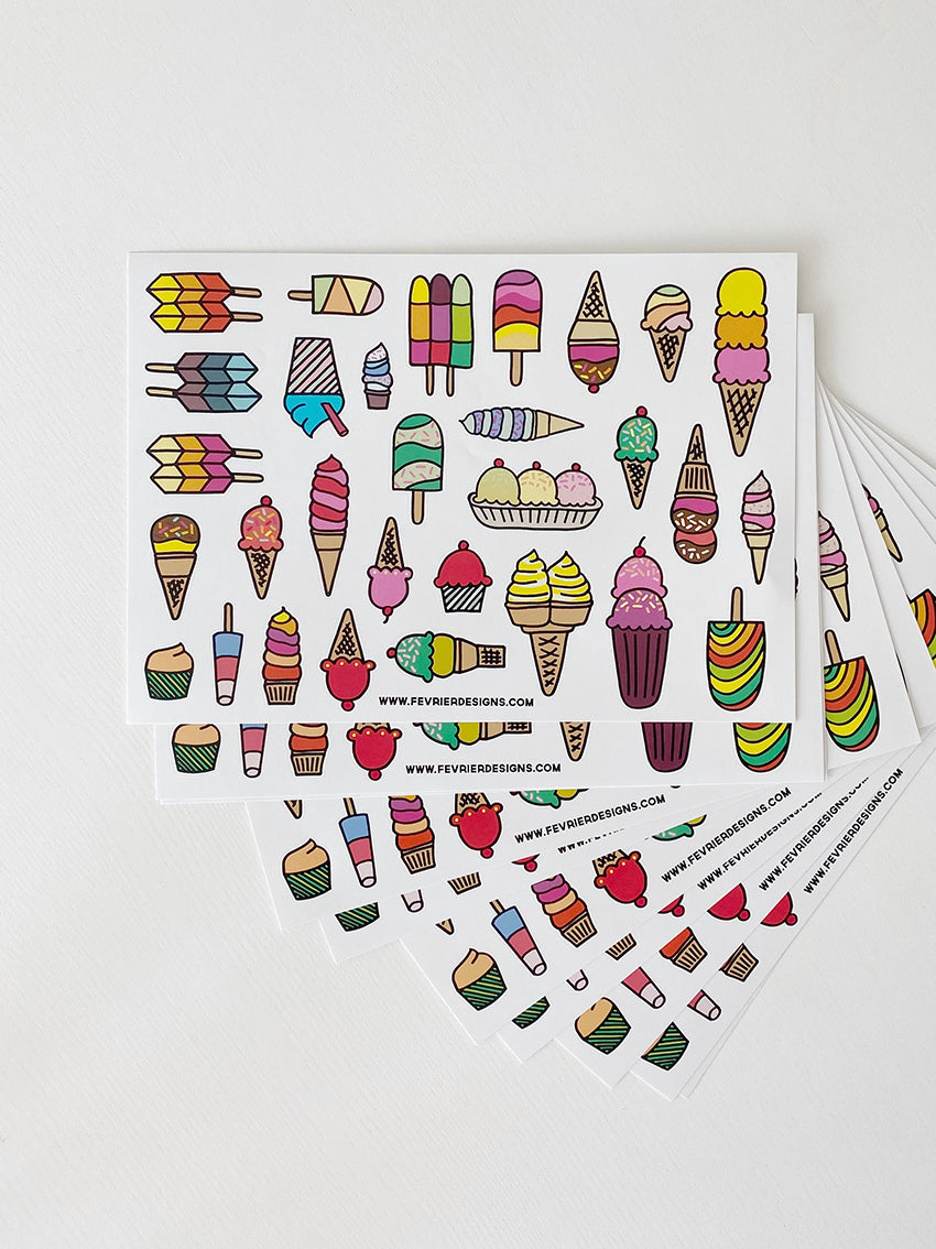 Ice Cream Stickers