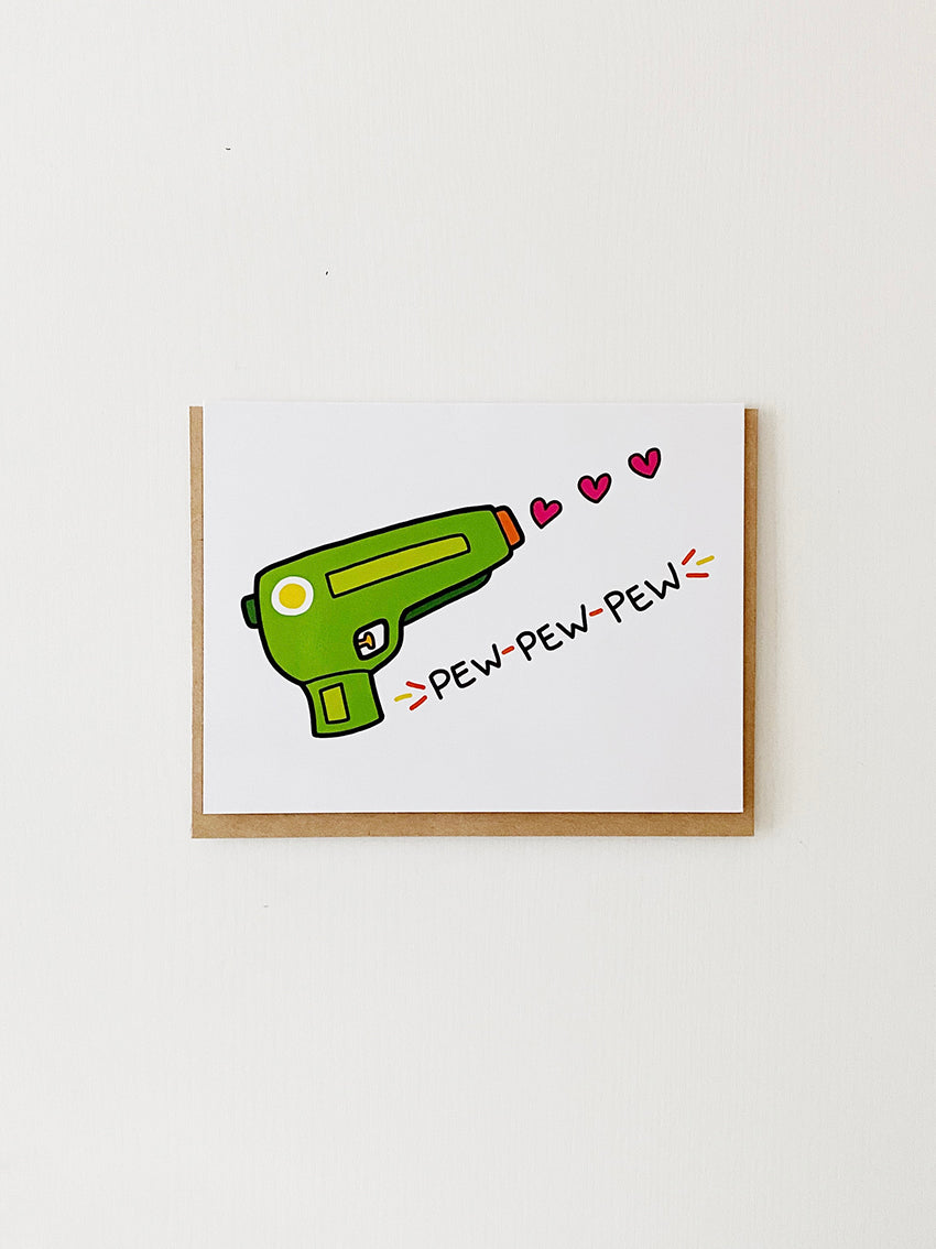 Pew Pew Pew Love Greeting Card