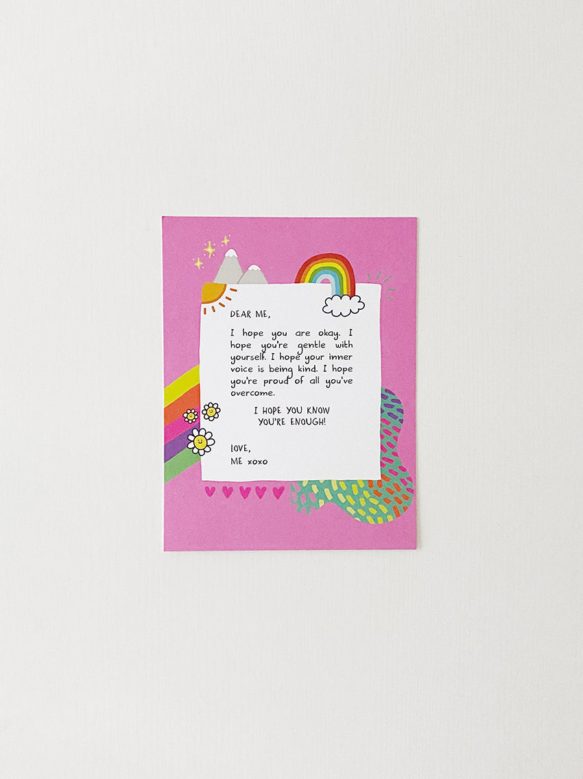 Dear Me I Hope You Are Okay Affirmation Postcard