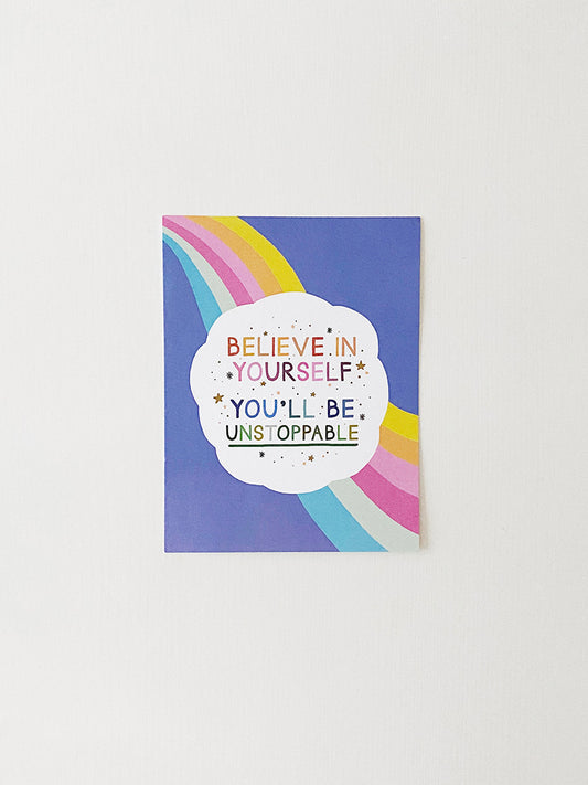 Believe In Yourself Affirmation Postcard