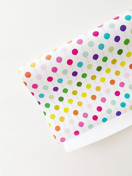Rainbow Balloons Gift Wrapping Paper