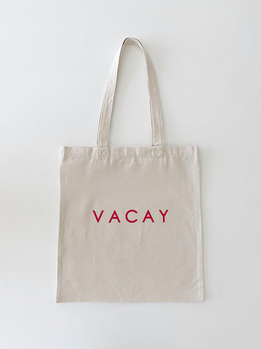 VACAY Travel Canvas Tote Bag