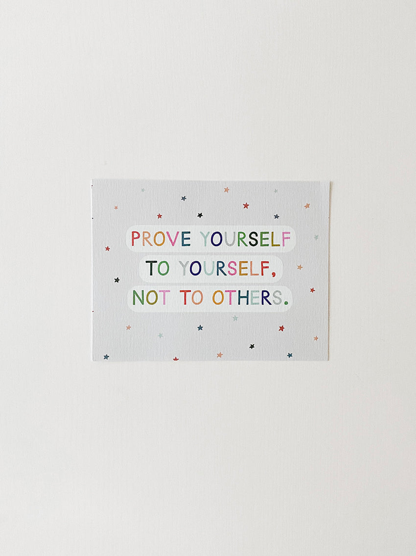 Prove to Yourself Affirmation Postcard